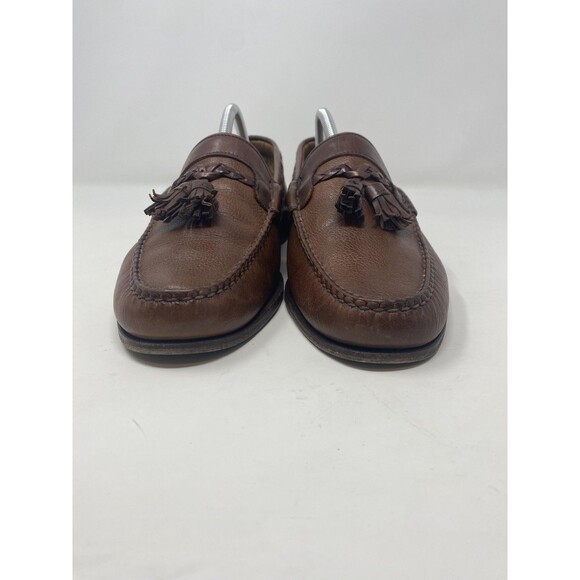 Allen Edmonds Shoes Mens Size 9.5D Brown Leather Tassel Loafers Dress Made USA main image 11